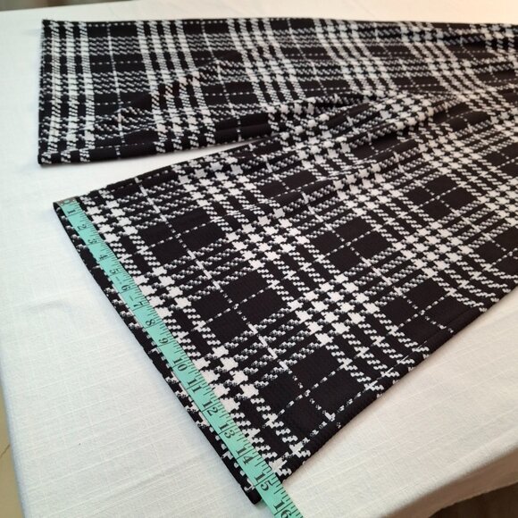 Plus Palazzo Wide Leg Jumpsuit, LG Stretch, Plaid Geometric, Slip On, New w Tags - Picture 7 of 16